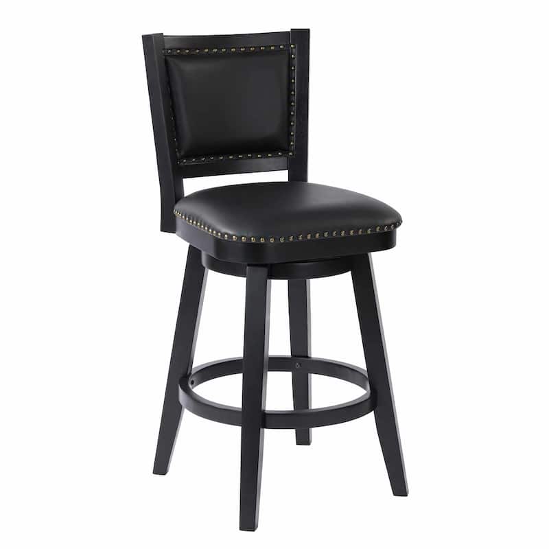 Broodmoor Brown Swivel Wood Stool