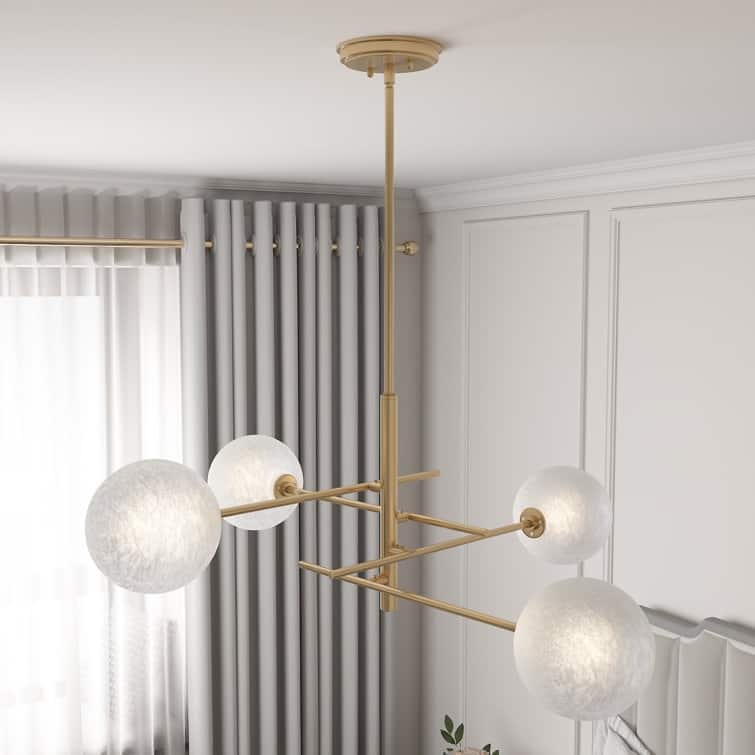 Caucy 4-Light Sputnik Modern Chandelier-UL - 32 inches