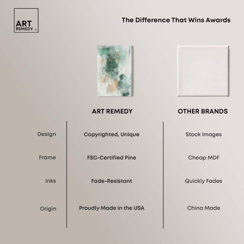 Verdant Vapors I Canvas by Art Remedy, Gallery Wrapped