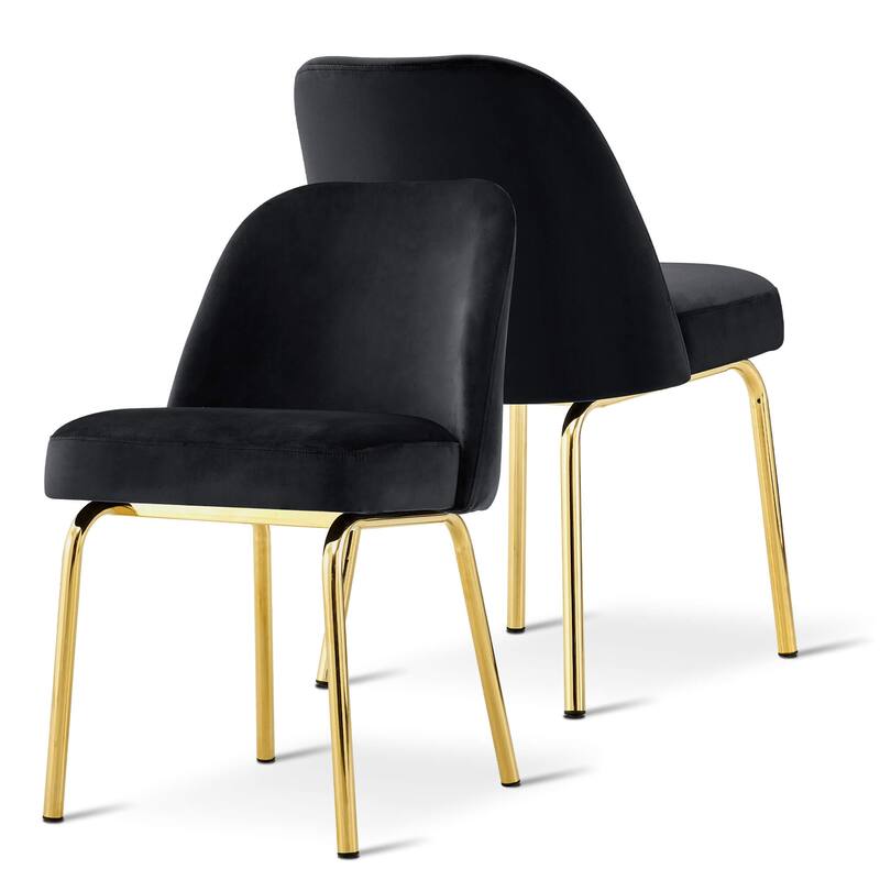 Ivinta Upholstered Dining Chair Sets of 2, Mid Century Modern Side Chairs with Spring