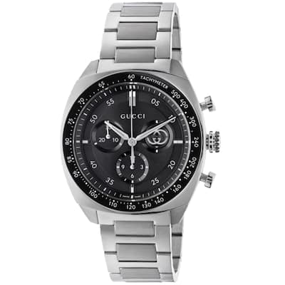 Gucci Men's Interlocking Black Dial Watch - YA142316 - 6 (36)