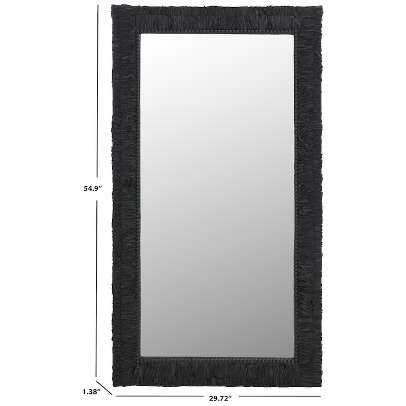 SAFAVIEH Home Zoelle 55-inch Mirror - 30Wx1Dx55H - Black