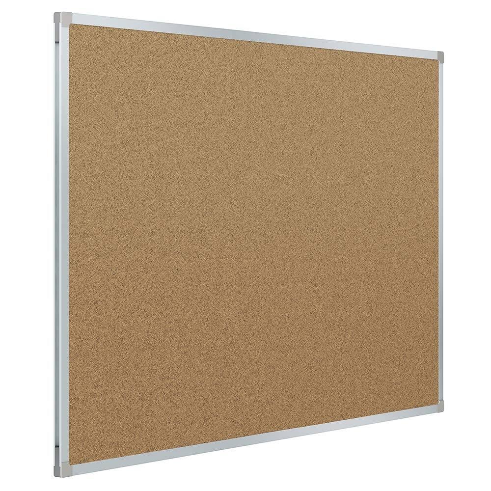 Cork Bulletin Board, Framed Corkboard, 3' x 2', Message Board, Aluminum Frame