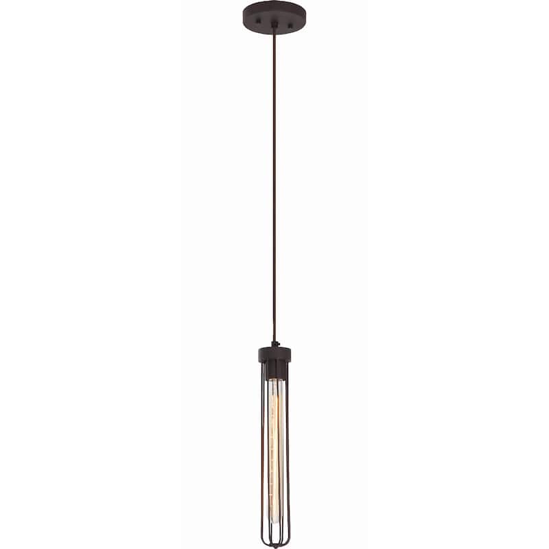 Volume Lighting Prelude 1-Light Indoor Antique Bronze Mini Pendant - Antique Bronze