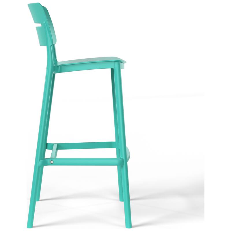 Frond and Form 29.5 Inch Outdoor Bar Stool (Set of 2)