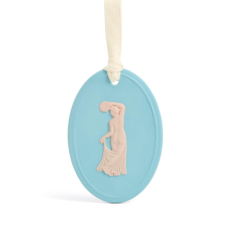 Wedgwood Festive Joy Jasper Ornament, Turquoise & Pink