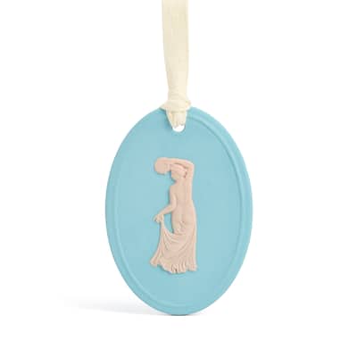 Wedgwood Festive Joy Jasper Ornament, Turquoise & Pink