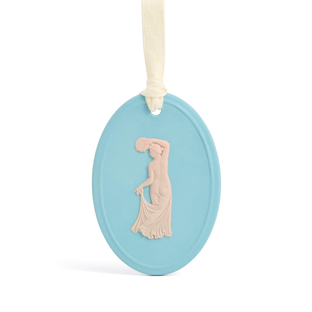 Wedgwood Festive Joy Jasper Ornament, Turquoise & Pink