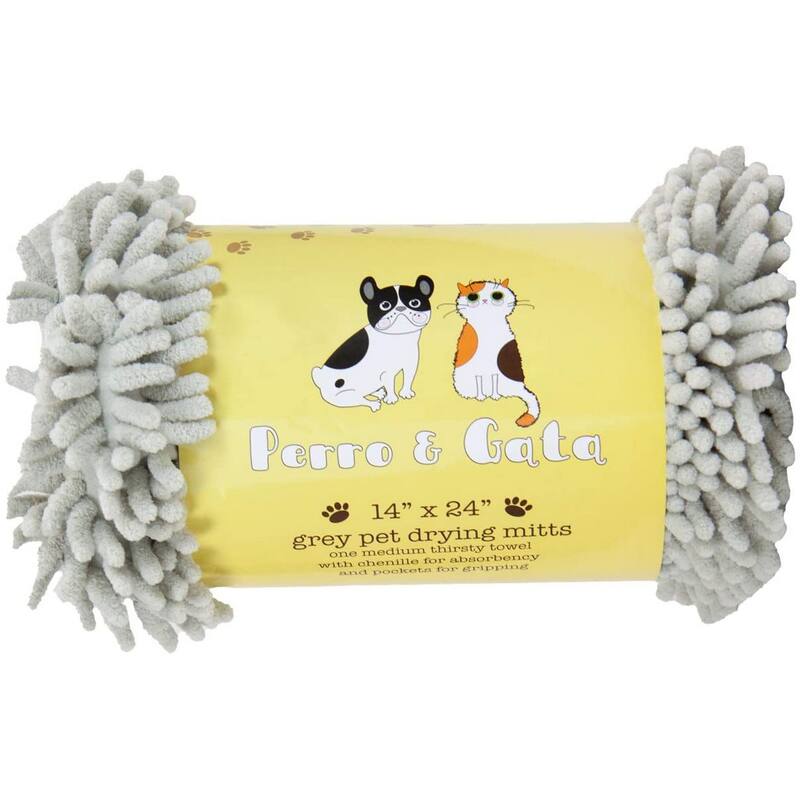 Perro & Gato Microfiber Chenille Pet Drying Mitt