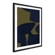 preview thumbnail 6 of 5, NADAAL STUDIOS Remiel II, Abstract Framed Print, Olive & Navy
