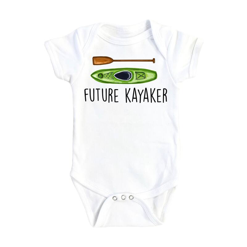 Kayak Little - Baby Boy Girl Clothes Infant Bodysuit Funny Cute Newborn - White - 0-3M