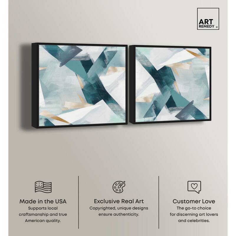 Pastel Big Sneaker Stack Canvas by Art Remedy