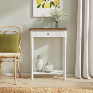 Marnie 1-drawer Solid Wood Console Accent Table with Shelf by East at Main