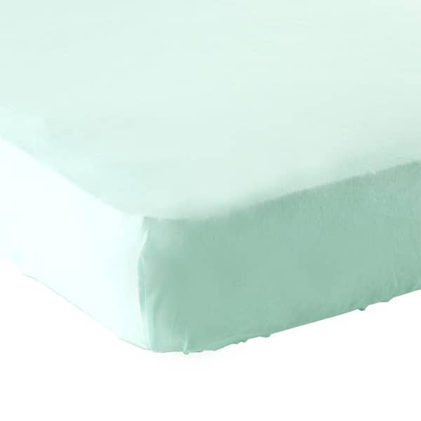 slide 1 of 1, Luvable Friends Baby Fitted Crib Sheet, Mint Solid, One Size - Mint Solid - One Size One Size - Mint Solid