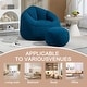 preview thumbnail 5 of 37, Microfiber Upholstered High Density Memory Foam Round Lazy Bean Bag Sofa Chair with Ottoman
