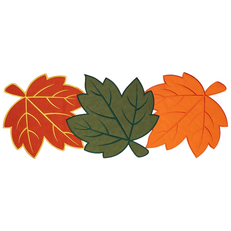 Maple Leaf Fall Harvest Table Runner - 35" x 13.75"
