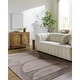 preview thumbnail 1 of 5, Kristi Modern Geometric Area Rug 10' x 14' - Brown
