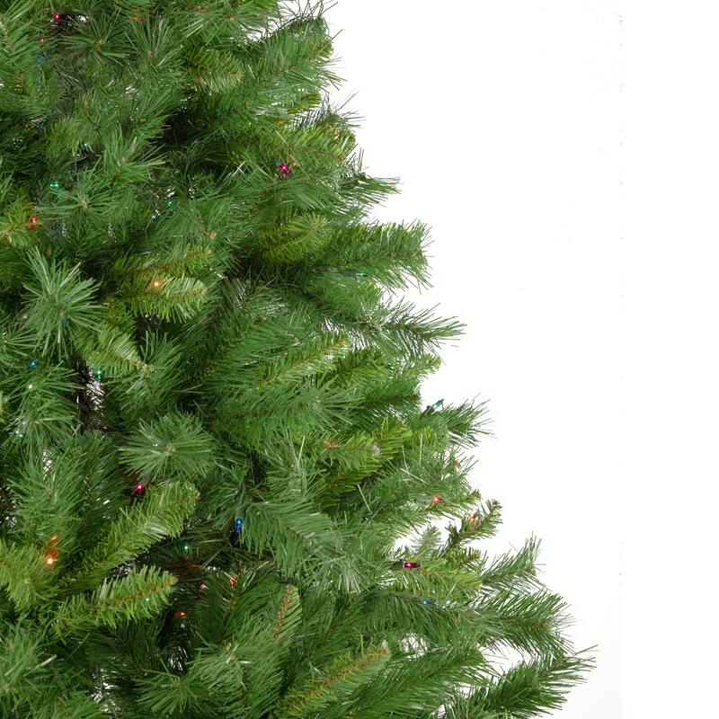 7.5' Chatham Pine Artificial Christmas Tree, Multi-Color Lights - 7.5 Foot