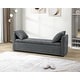 preview thumbnail 31 of 69, Franco Modern Upholstered Storage Bench with Two Throw Pillows and Thick Padded Cushion