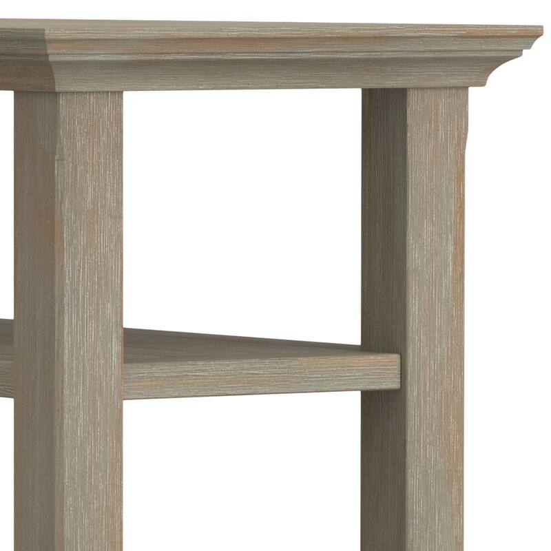WYNDENHALL Normandy 14 inch Wide Solid Wood Transitional Narrow Side Table - 14 Inches wide