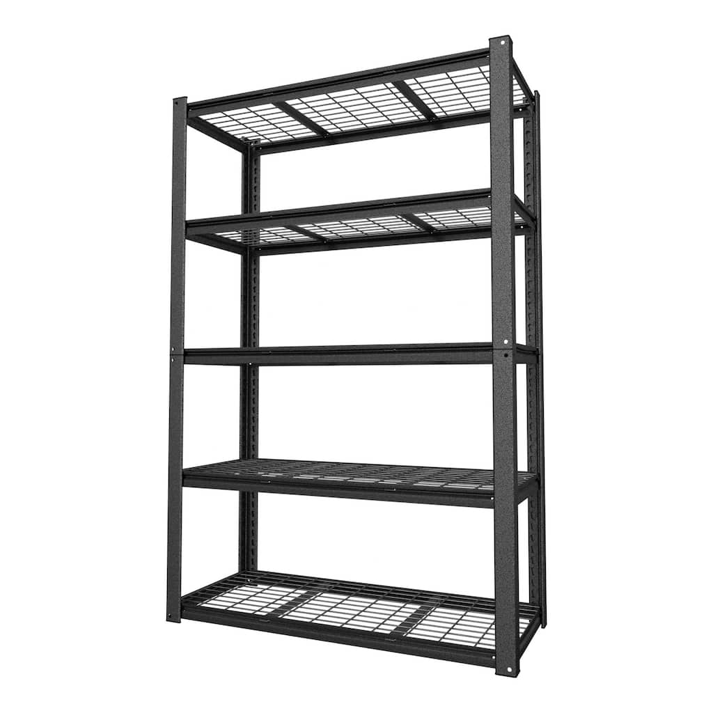 VEIKOUS 48 in. W x 20 in. D x 72 in. H 5-Tier Garage Metal Storage Shelving Unit, Adjustable Shelving Standing