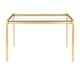 Thumbnail 8, Fuji Contemporary-Glam Gold Dining Table - N/A. Changes active main hero.
