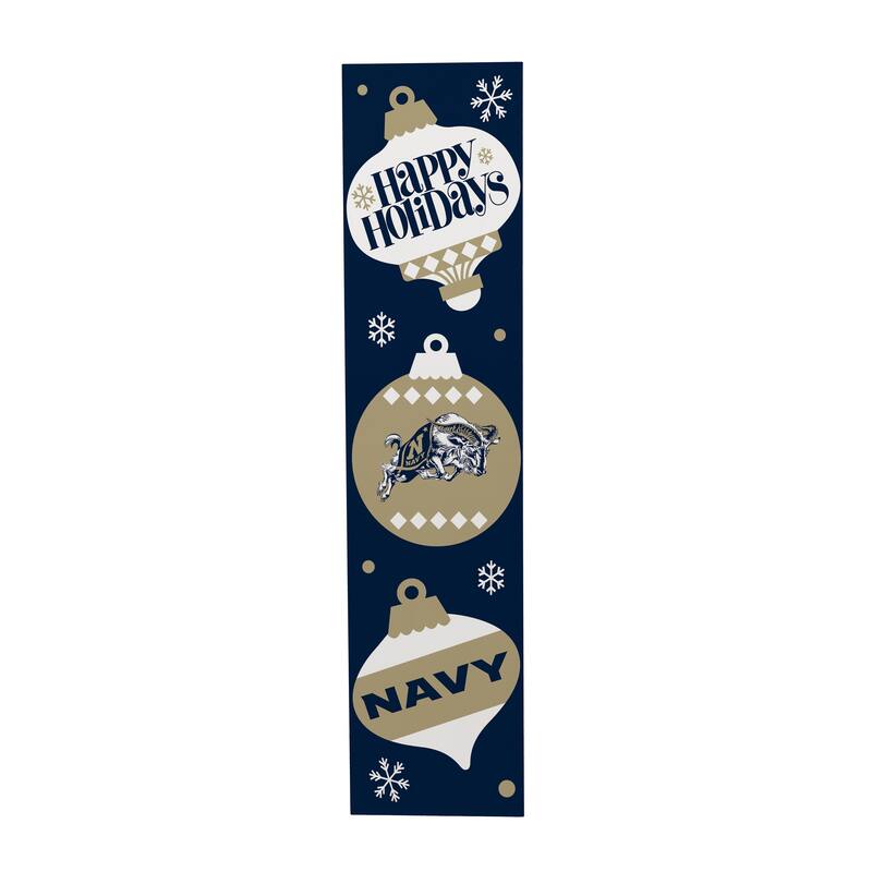 47" Double Sided Seasonal Porch Leaner, US Naval Academy - 47" x 11.25"