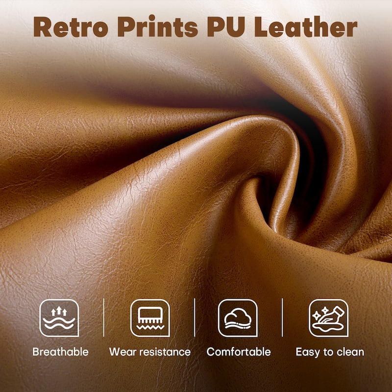 25 Inch Upholstered Swivel Counter Height Bar Stool with Armrests, Solid Wood Legs - 23.6"W x 22.4"D x 40.2"H