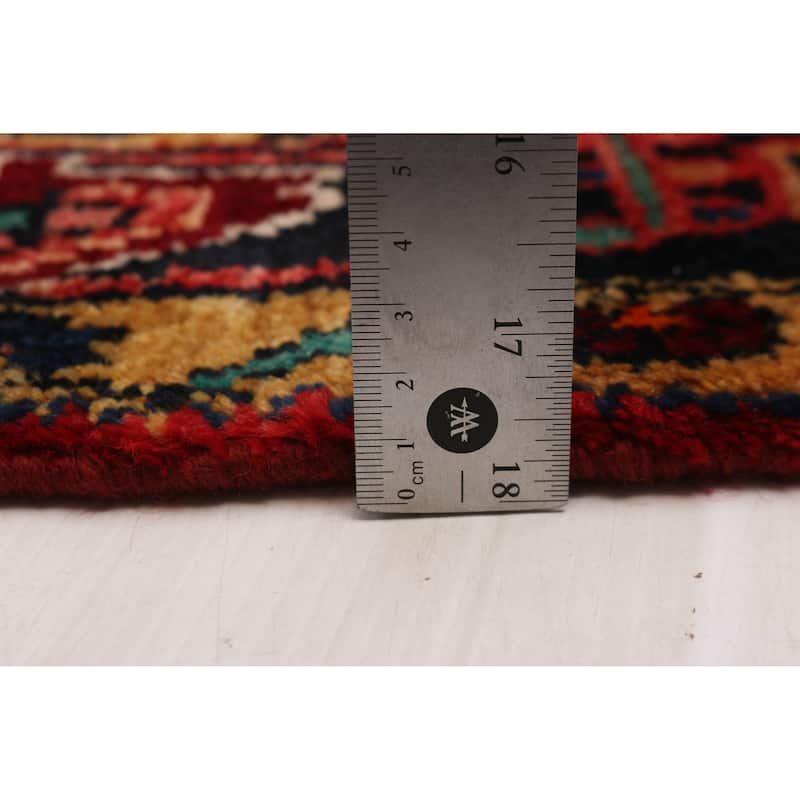 ECARPETGALLERY Hand-knotted Anatolian Vintage Navy, Red Wool Rug - 4'5 x 7'4