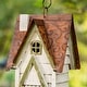 preview thumbnail 41 of 48, Glitzhome 12"H Retro Distressed Painted Solid Wood Cottage Birdhouse