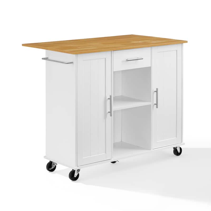 Crosley Stella Kitchen Cart - White