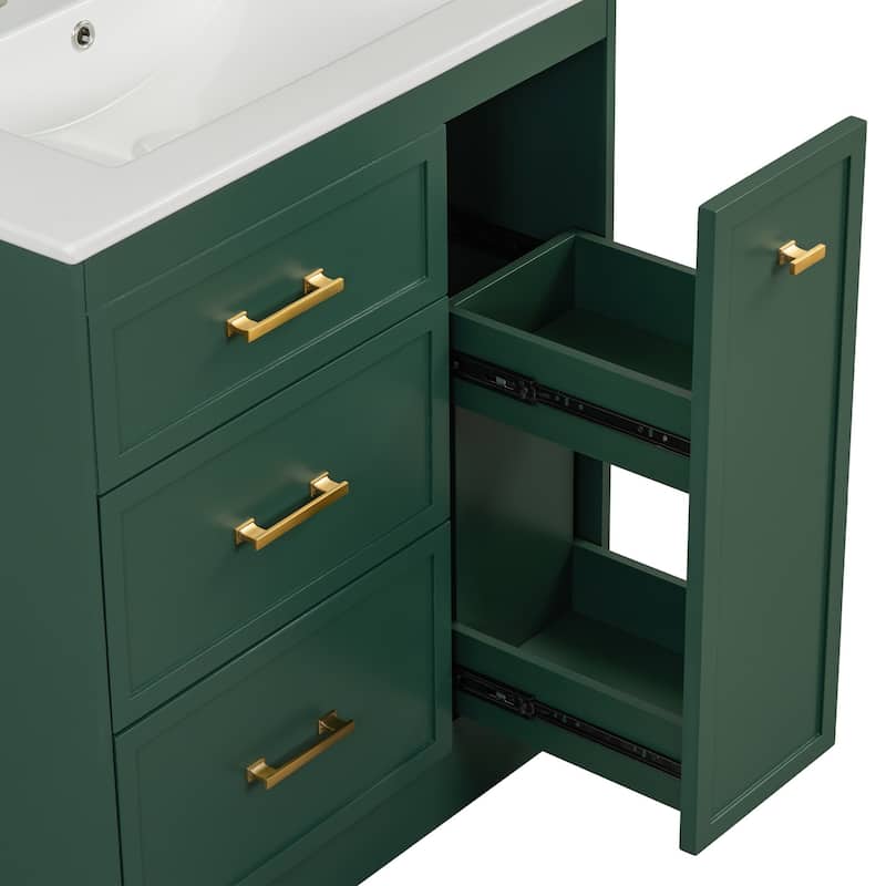 30" Bathroom Vanity Set with Three Drawers