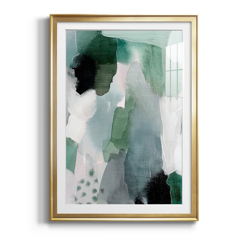 Turquoise Waters I Premium Framed Print - Ready to Hang - 30.5X42.5 - Gold