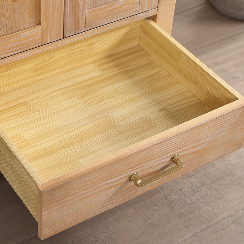 Gela Single Sink Bath Vanity with Drop-In Ceramic Basin without Mirror