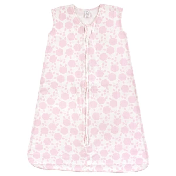 slide 1 of 1, Touched by Nature Baby Girl Organic Cotton Sleeveless Wearable Sleeping Bag, Sack, Blanket, Floral Shadow 0-6 Months - Floral Shadow