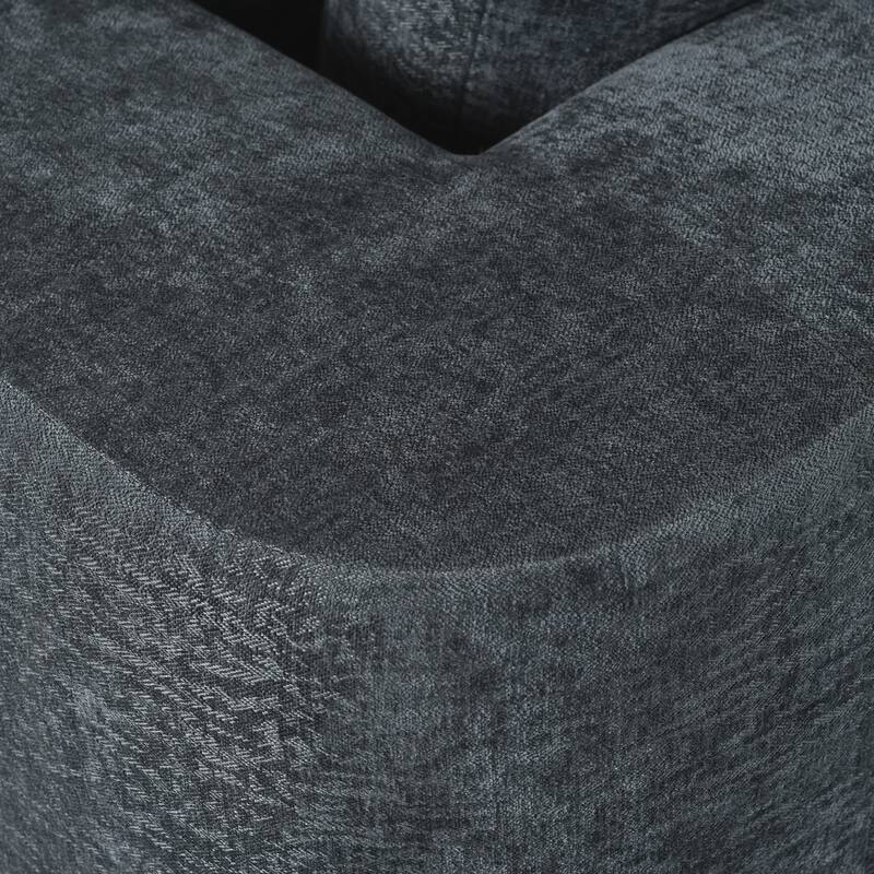 Grey 106.5'' U-Shaped 4-Seat Modular Sofa with 2 Chaise, Pillow, Anti-Wrinkle Chenille Fabric, and High-Density Foam