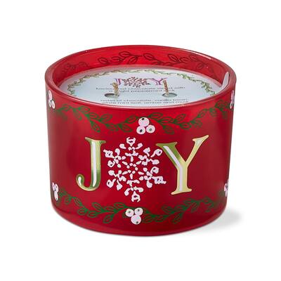 Joy Frag Candle Red Scented Jar Candle 12oz 34hr Burn Time Perfect for Christmas Home Decor 3.1in H x 4.3in Dia