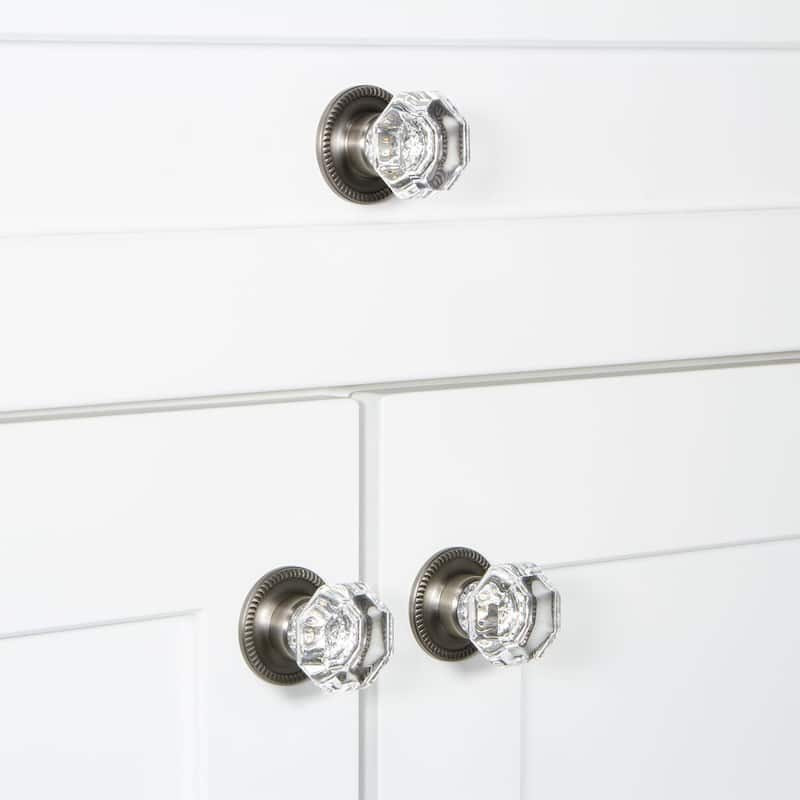 Grandeur CHAM-CRYS-KNOB-NEWP Chambord 1-3/8"Faceted Glam Crystal