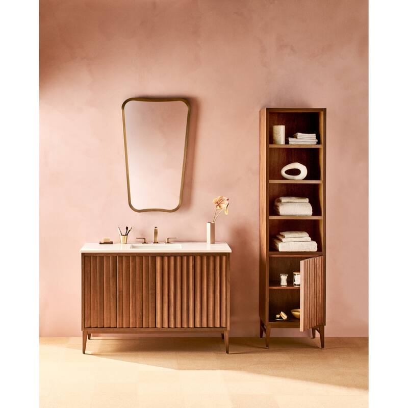 Robern CSSN2080 Sinca 80" Wooden Free Standing Linen Tower