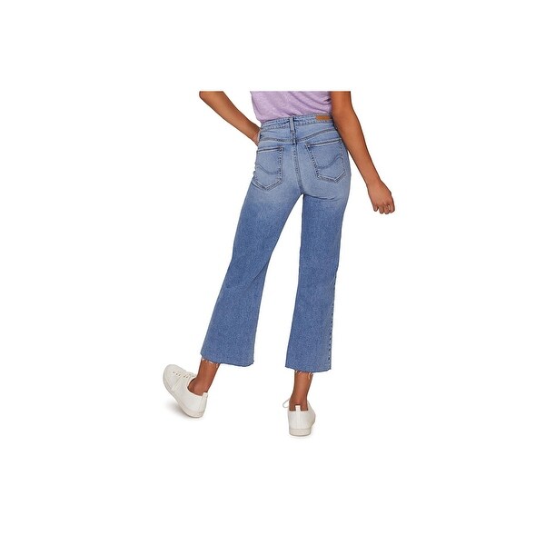 destroyed wide leg jeans
