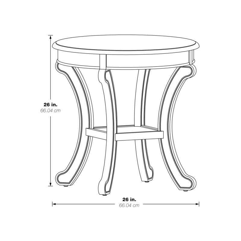 Copper Grove Korostyshiv Hand-painted Transitional Accent Table
