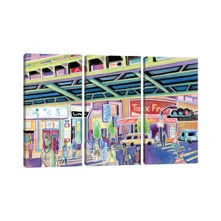 iCanvas "Tokyo" by Josh Byer 3-Piece Canvas Wall Art Set - Bed Bath ...