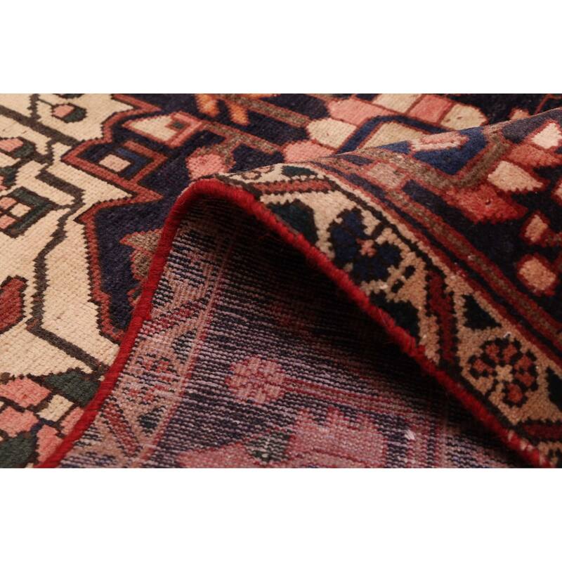 ECARPETGALLERY Hand-knotted Kayseri Vintage Dark Red Wool Rug - 5'0 x 8'5