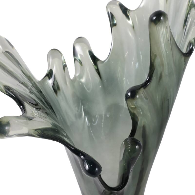 Glass Sculpture Artistic Agua Splash Elegant Decorations Living Room
