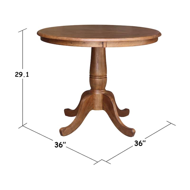 36" Round Top Pedestal Table