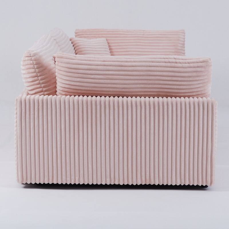 112" Corduroy Upholstered Sofa