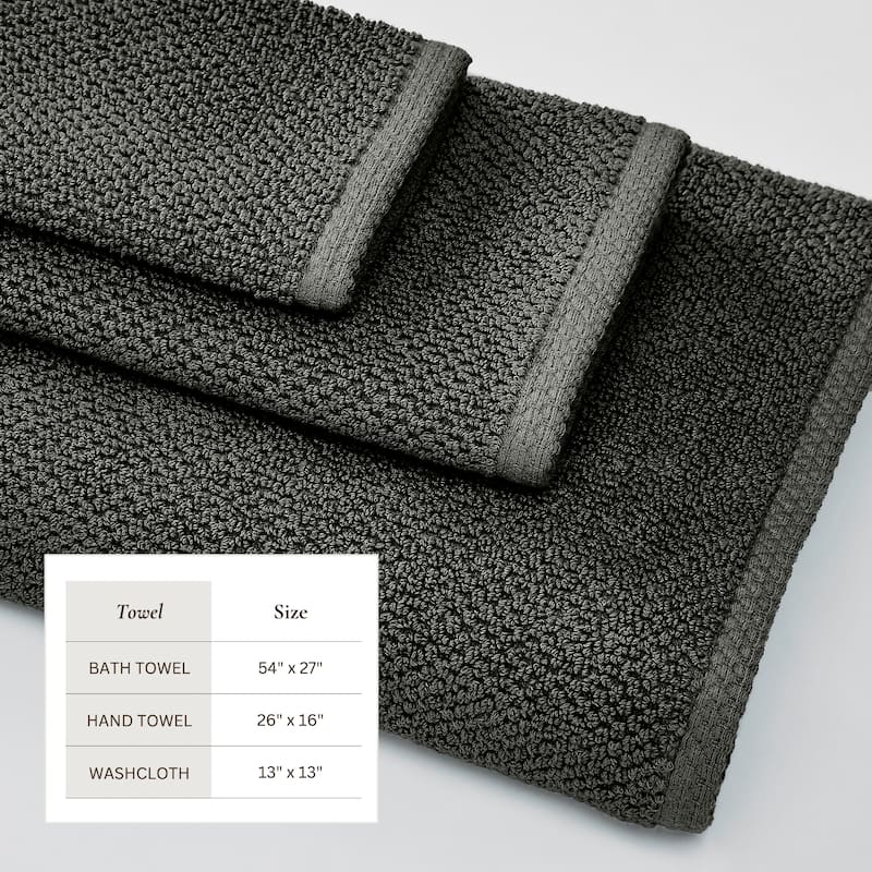 Linery & Co. Luxury Cotton Textured Bath Towel