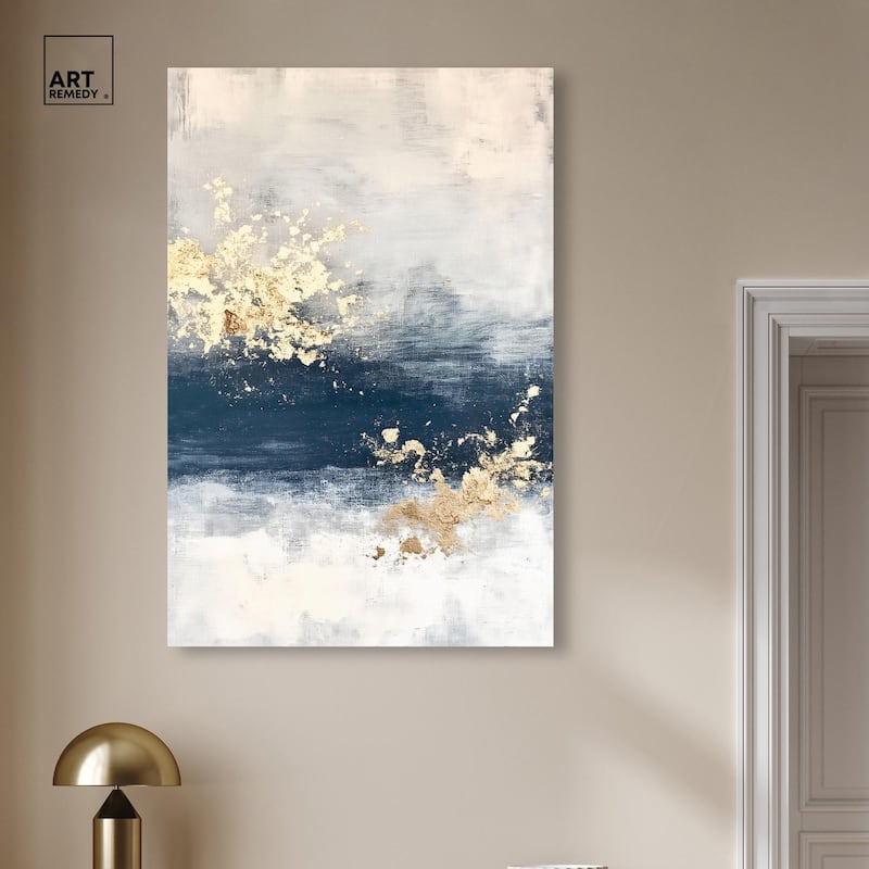 Ocean's Gold Hues I Canvas by Art Remedy, Gallery Wrapped
