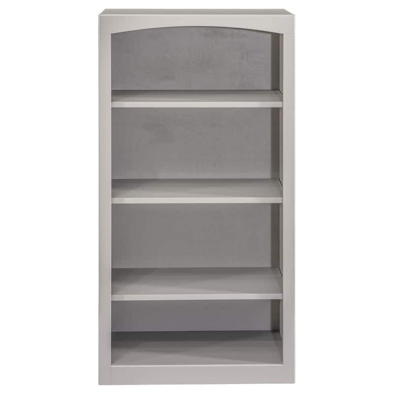 Arch+Haven Solid Wood Bookcase 24 x 48 - Storm Gray