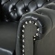 preview thumbnail 11 of 18, Castalia Chesterfield Tufted Club Chair by Christopher Knight Home - 39.00" L x 33.50" W x 28.00" H